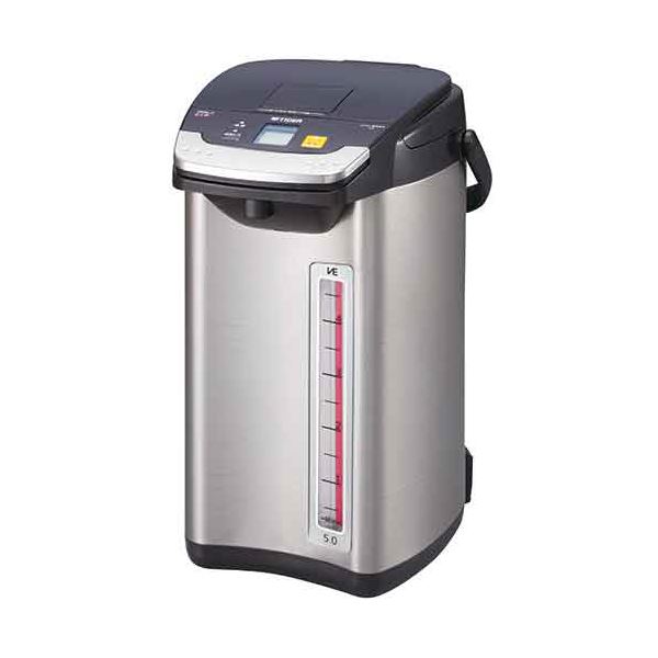 タイガー魔法瓶蒸気レスVE電気まほうびん とく子さん 5.0L ブラック PIE-A501K 1台[21]