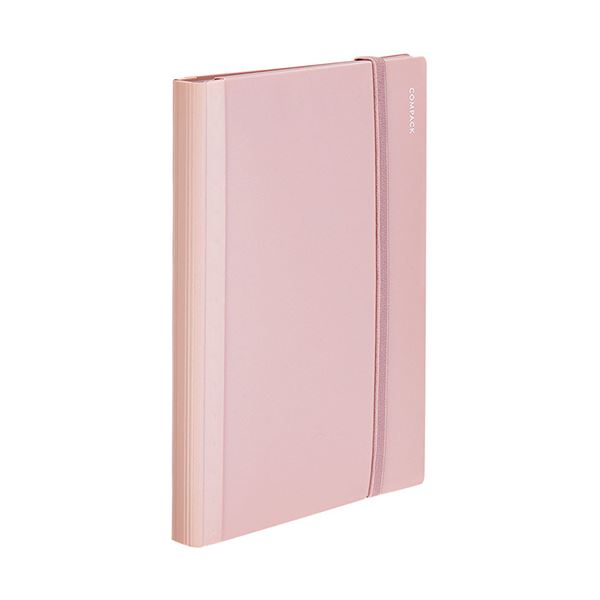 （まとめ） キングジム カラーセレクションクリアーファイル コンパック A4 二つ折り 10ポケット ピンク CN5894Hヒン 1セット（5冊） 【×3セット】[21]