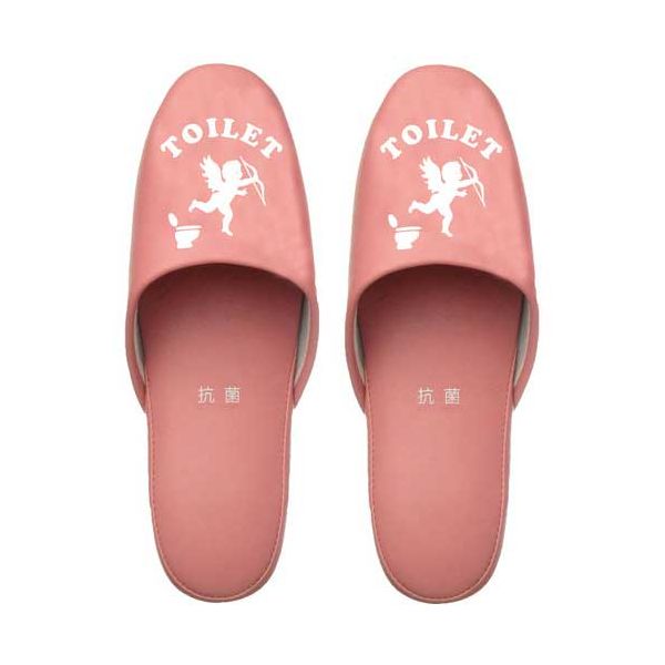 【まとめ】 エンゼルトイレスリッパ M ピンク 【×2セット】[21]