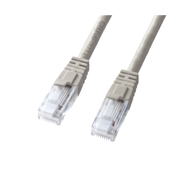 Rakuten - 【5個セット】 サンワサプライ つめ折れ防止カテゴリ6 LANケーブル 5m ライトグレー KB-T6TS-05NX5[21]
