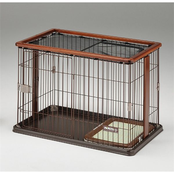 ウッドワンサークル ブラウン ペット用品[21]