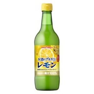 【まとめ買い】ポッカサッポロ お酒にプラス レモン 540ml 瓶 12本入り（1ケース）【代引不可】[21]