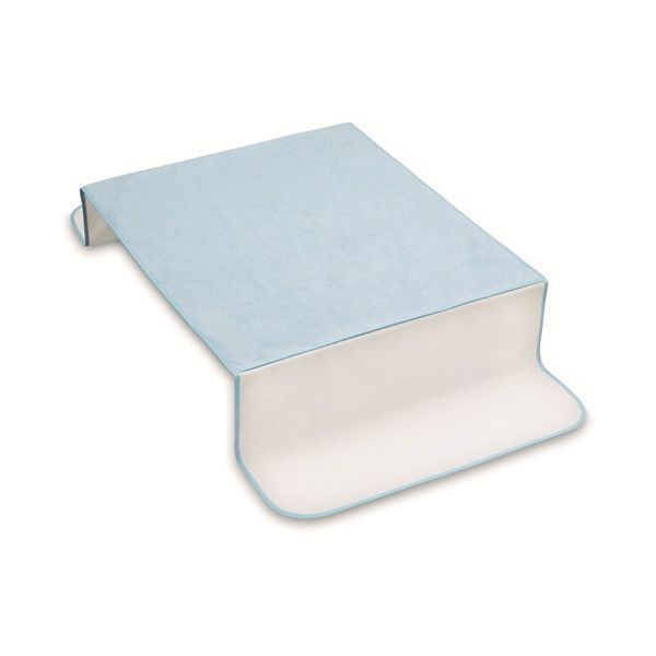 オオサキメディカル ふんわり防水シーツ巻込みブルー73519[21]