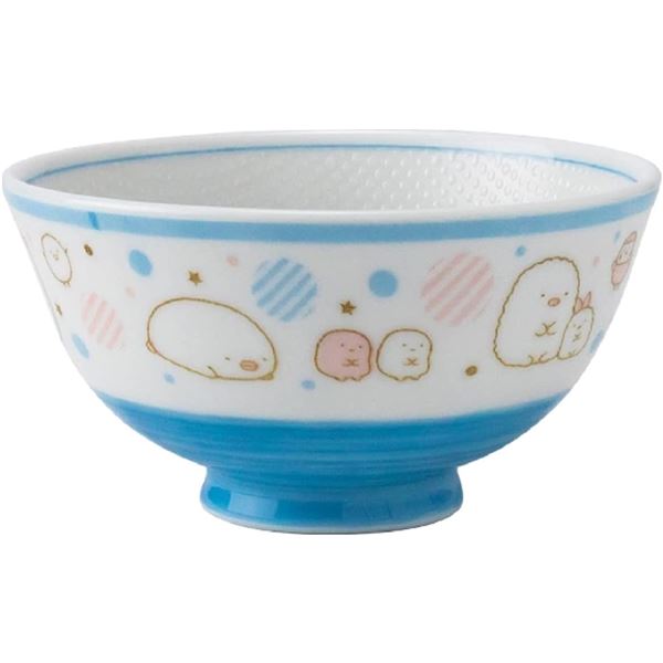 【2個セット】 アサヒ興洋 茶碗 直径11×高さ6cm すみっコぐらし ライトブルー[21]