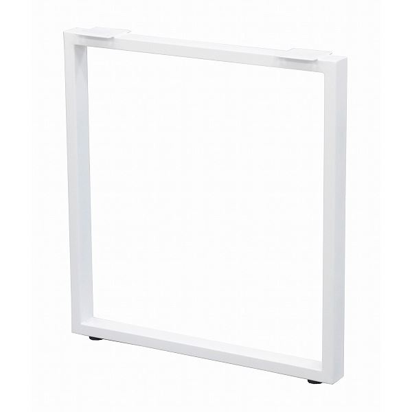 テーブルキッツ テーブル用角枠脚 【ハイタイプ 2本組 ホワイト】 スチール製 アジャスター付き 〔DIYキット 什器〕 脚のみ【代引不可】[21] [2]