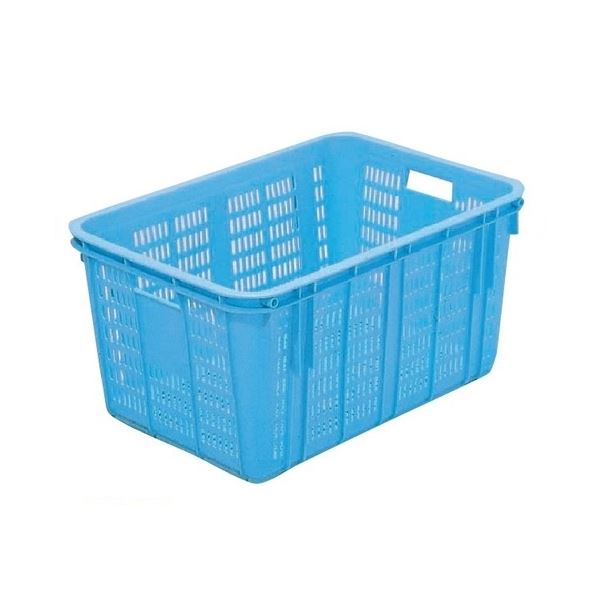 プラスケット/網目ボックス 【No.1500 金具付き】 ブルー スタッキング金具使用時：段積み可【代引不可】[21]