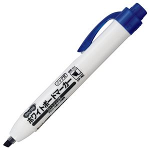 （まとめ） TANOSEE ノック式ホワイトボードマーカー カートリッジタイプ 角芯 青 1本 【×40セット】[21]