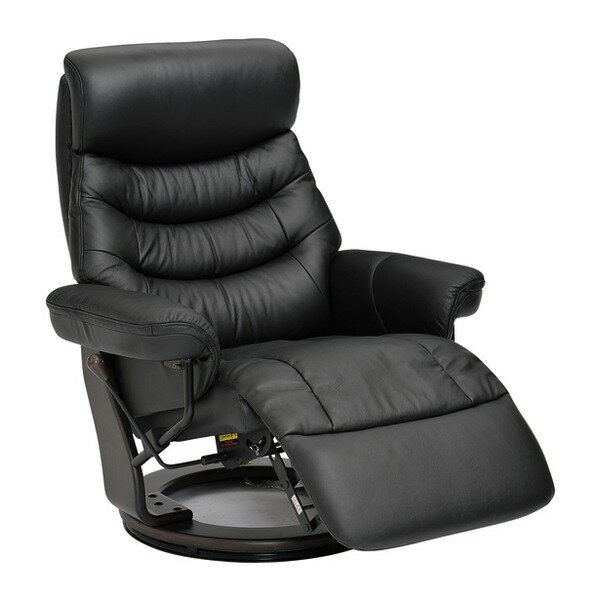 本革 リクライニングチェア 【幅88.5cm】 フットレスト 肘付き 木製フレーム ウレタン スチール 〔リビング〕【代引不可】[21]