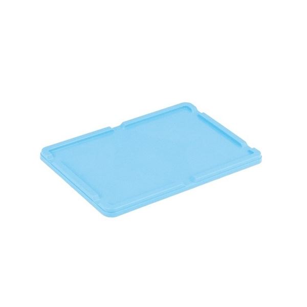 【20個セット】 業務用コンテナボックス/食品用コンテナー 【フタのみ単品 NF-M17・M34用蓋】 ブルー 材質：PP【代引不可】[21]