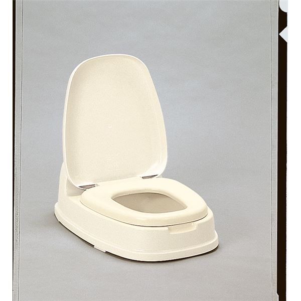 和式トイレ用洋式便座/簡易洋式便座 【両用型】 ベージュ 抗菌加工 ポリプロピレン製[21]
