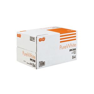 （まとめ） TANOSEE PPC用紙 Pure White B4 1箱（2500枚：500枚×5冊） 【×10セット】[21]