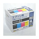 (まとめ) ワールドビジネスサプライ Luna Life エプソン用 互換インクカートリッジ IC4CL62 4本パック LN-EP62/4P 【×3セット】[...
