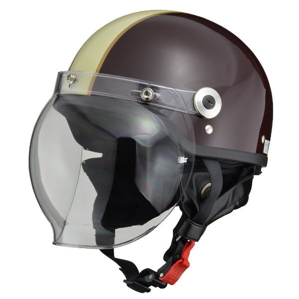 リード工業 （LEAD） バブルシールド付ハーフヘルメット CR760 BR／IV フリー[21]