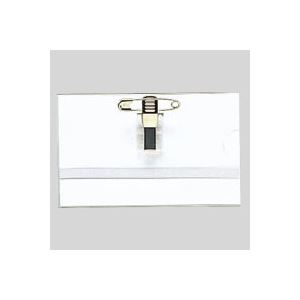 （まとめ） 名札 名刺型 再生PET製 CR-NF42P-T 1個入 【×50セット】[21]