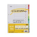 ■商品内容※この商品は下記内容×5セットでお届けします。■商品スペック●外寸：横222×縦297mm ●穴数：2穴 ●材質：再生PP製 ●仕様：12色12山13枚1組■送料・配送についての注意事項●本商品の出荷目安は【1 - 4営業日　※土日・祝除く】となります。●お取り寄せ商品のため、稀にご注文入れ違い等により欠品・遅延となる場合がございます。●本商品は仕入元より配送となるため、沖縄・離島への配送はできません。[ IN-1412 ]