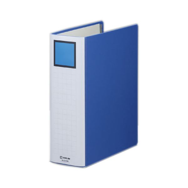 (まとめ) キングファイル スーパードッチ(脱・着)イージー A4タテ 800枚収容 背幅96mm 青 2478A 1冊 【×10セット】[21]