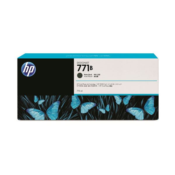 （まとめ） HP771B インクカートリッジ マットブラック 775ml 顔料系 B6X99A 1個 【×3セット】[21]