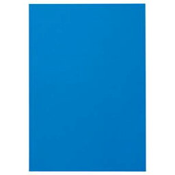 （まとめ） TANOSEE 色画用紙 四つ切 あお 1パック（10枚） 【×15セット】[21]