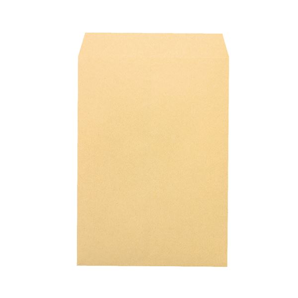 （まとめ） ピース R40再生紙クラフト封筒 角2 85g／m2 業務用パック 681-80 1箱（500枚） 【×2セット】[21]