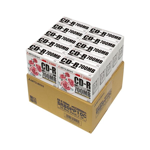 三菱化学メディア CD-R 700MB 100枚入 SR80PP10C[21]
