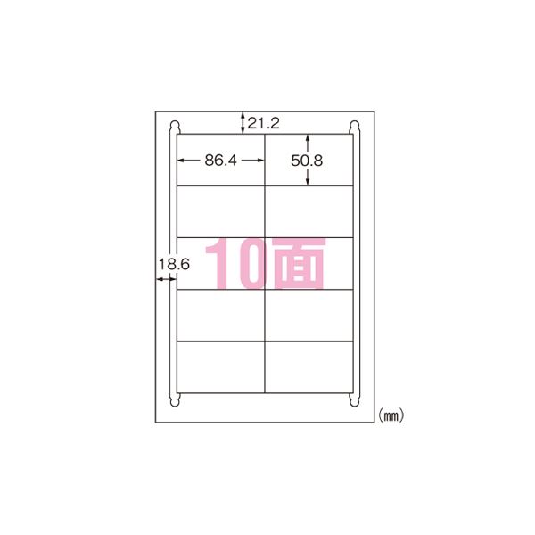 （まとめ） エーワン ラベルシール〈プリンタ兼用〉 マット紙（A4判） 再生紙 100枚入 31340 【×2セット】[21] 1