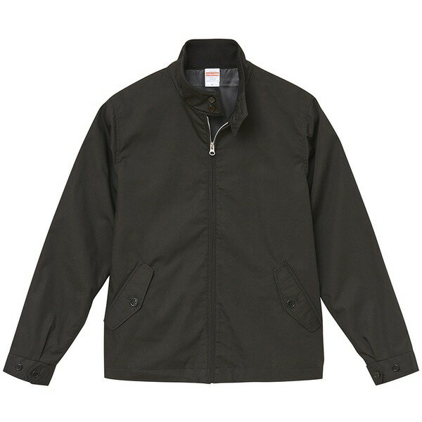 テカリを抑えた綿混・撥水加工、防風加工、裏地付スウィンブトップジャケット ブラック　XL[21]