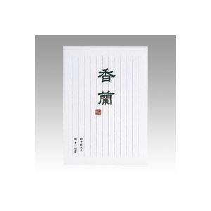 （まとめ） 常備箋 香蘭 ヒ-37 白 1冊入 【×10セット】[21]