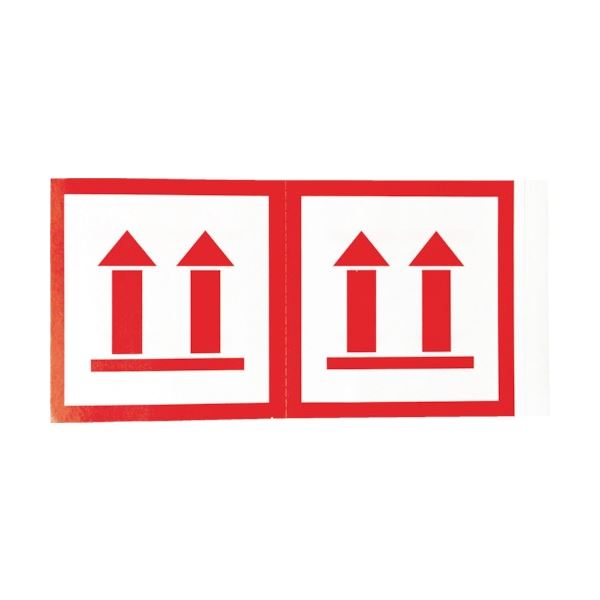 (まとめ) TRUSCO 荷札 「天地無用」 マーク 4枚1組 115×58 TNFM-02 1パック(40枚) 【×30セット】[21]