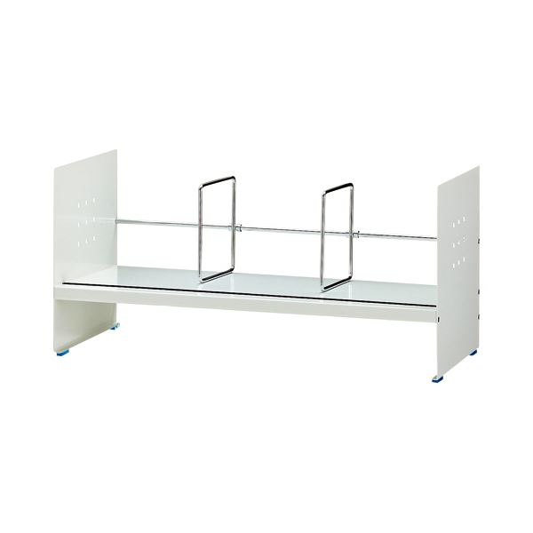 (まとめ）トヨダプロダクツ ブックスタンド ハイタイプ W600mm ホワイト BSST-060H 1台【×3セット】[21]