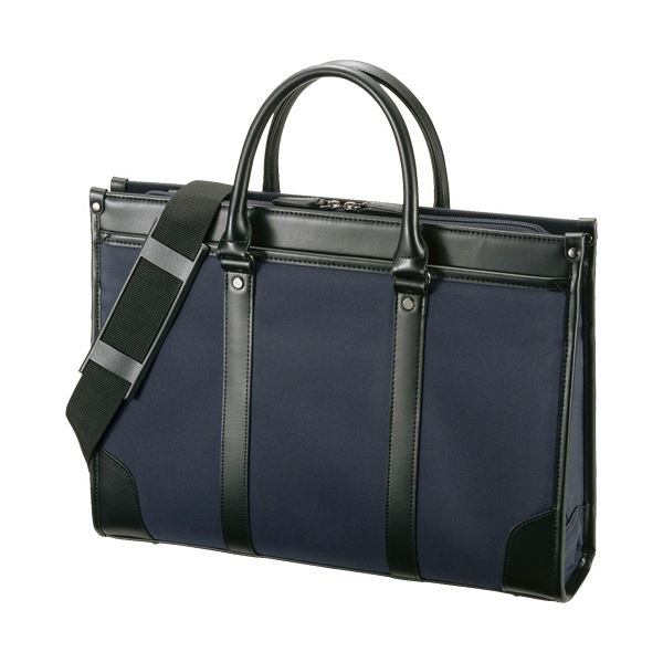 サンワサプライ ビジネス・就活PCバッグ13.3型ワイド対応 ネイビー BAG-C41NV 1個[21]