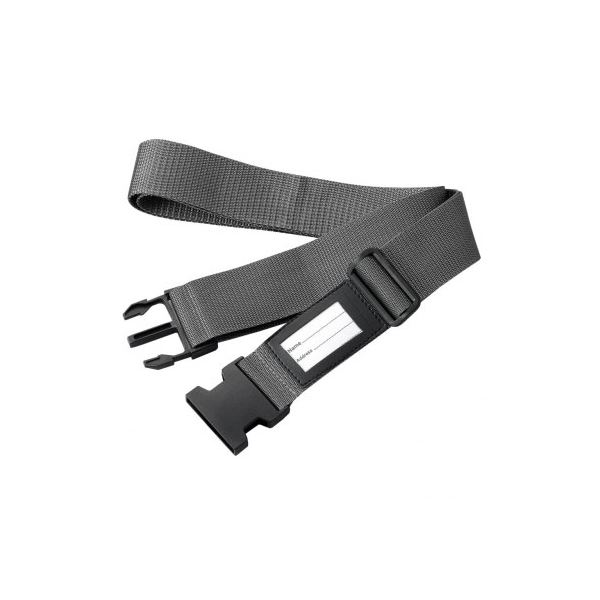 (まとめ）YAZAWA スーツケースベルトグレイTVR56GY【×5セット】[21]