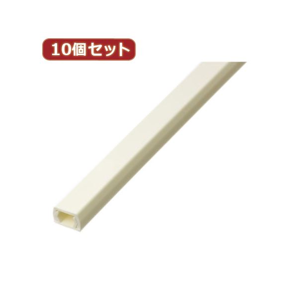 （まとめ）YAZAWA 10個セット固定テープ付モール 1号 1m オフホワイト FF1WX10【×2セット】[21]