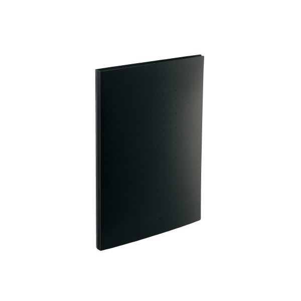 ■サイズ・色違い・関連商品■黒[当ページ]■青■商品内容【ご注意事項】・この商品は下記内容×10セットでお届けします。■商品スペック表紙が360°回転するので折り返して省スペースで使える名刺帳。●規格：A4-S●収容数：300枚●付属ポケット：15枚●背幅：18mm●色：黒●材質：表紙、ポケット=ポリプロピレン0.09mm●外形寸法：縦311×横227mm●穴数：30穴【返品・キャンセル不可】商品注文後のキャンセル、返品はお断りさせて頂いております。予めご了承下さい。■送料・配送についての注意事項●本商品の出荷目安は【5 - 9営業日　※土日・祝除く】となります。●お取り寄せ商品のため、稀にご注文入れ違い等により欠品・遅延となる場合がございます。●本商品は仕入元より配送となるため、沖縄・離島への配送はできません。