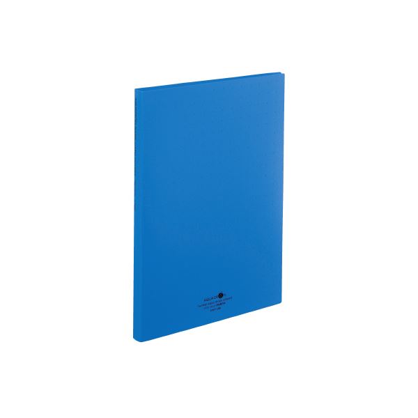 (まとめ）LIHITLAB 名刺帳 A4 300枚用 青 A-5042-8【×10セット】[21]