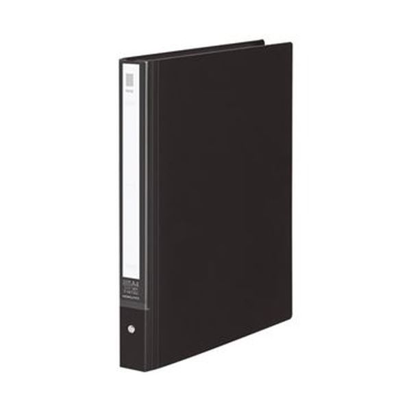 （まとめ）コクヨ クリヤーブック（NEOS） 替紙式 A4タテ 30穴 20ポケット付属 背幅33〜50mm ブラック ラ-NE730D1冊【×10セット】[21]