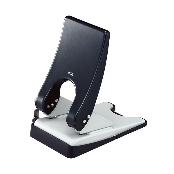 (まとめ) プラス 2穴パンチ フォース1／2Lサイズ 52枚穿孔 ブラック 紙箱入 PU-852A 1台 【×10セット】[21]