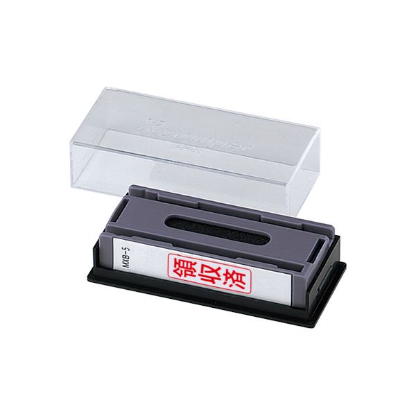 （まとめ） シヤチハタ マルチスタンパーセレクトタイプ （FAX済） ヨコ・赤 MXB-91 1個 【×5セット】[..