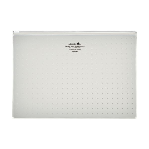 (まとめ) リヒトラブ AQUA DROPs クリヤーケース A4ヨコ 乳白 F-5303-1 1枚 【×50セット】[21]