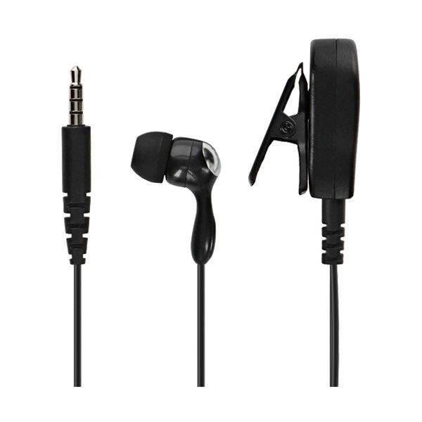 オウルテック ぐるかむ専用有線イヤホンマイク片耳型 ブラック OWL-EPM02-BK 1個[21]