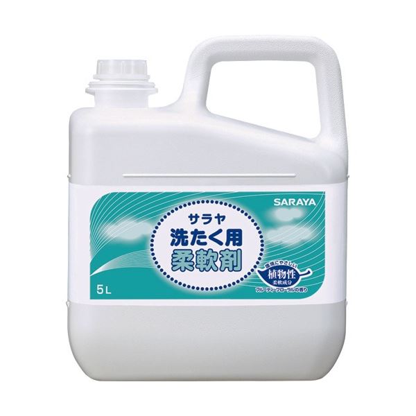 (まとめ) サラヤ 洗たく用柔軟剤 5L 51688 1本 【×3セット】[21]
