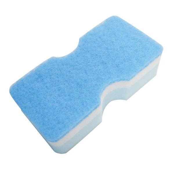 (まとめ) バススポンジ/掃除用品 【ブルー】 バス用品 『CLEAN KEEPING』 【44個セット】[21]