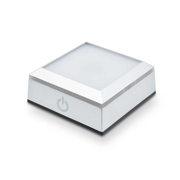 （まとめ）日本トラストテクノロジー LEDライト台座 SQUARE RGB LEDBASESQ-RGB【×2セット】[21]