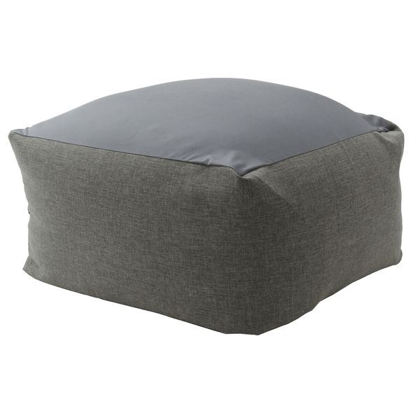 カバーリング ビーズクッション/ビッグクッション 【Lサイズ アッシュグレー】 洗えるカバー 〔リビング雑貨 生活雑貨〕【代引不可】[21]