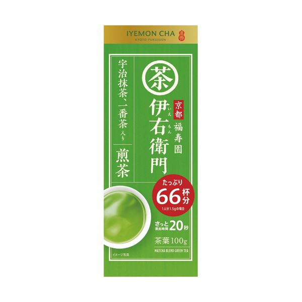 （まとめ）宇治の露製茶 伊右衛門 抹茶入り煎茶100g/袋 1セット（3袋）【×5セット】【代引不可】[21]