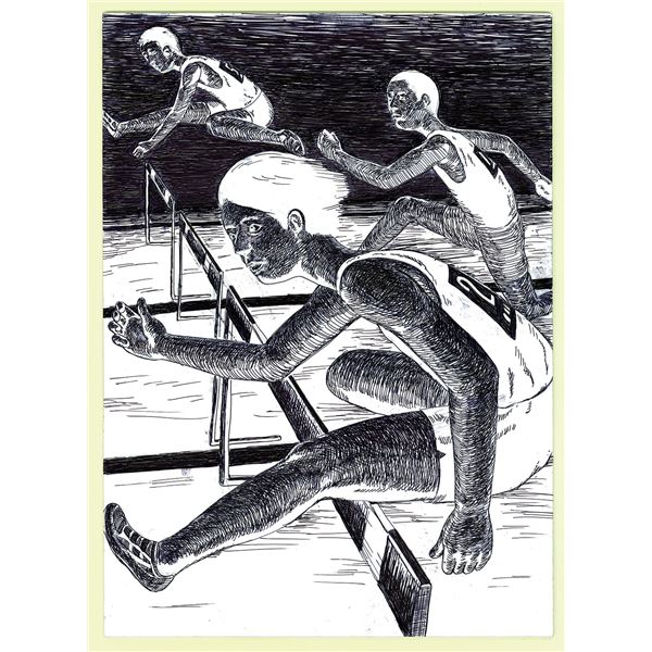 （まとめ）ボールペン版画 8切【×10セット】[21]