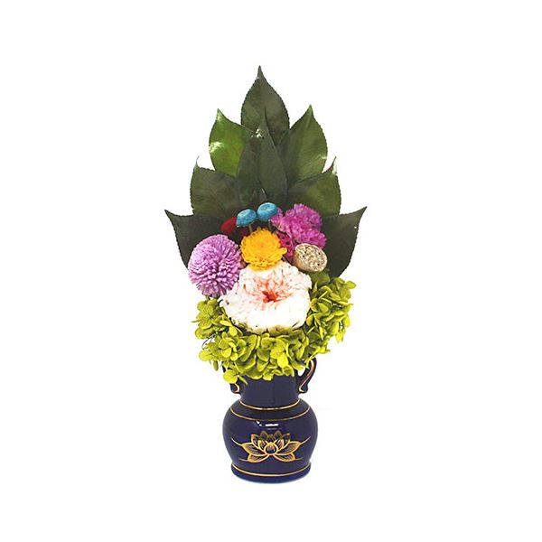 A＆K 仏花シリーズ 新しい形のプリザーブドフラワー 凛-Rin-(桃) AKM-20[21]