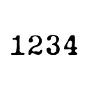 (まとめ）ナンバリング スタンプ 4桁4様式 C字体 NR-404【×3セット】[21] 2