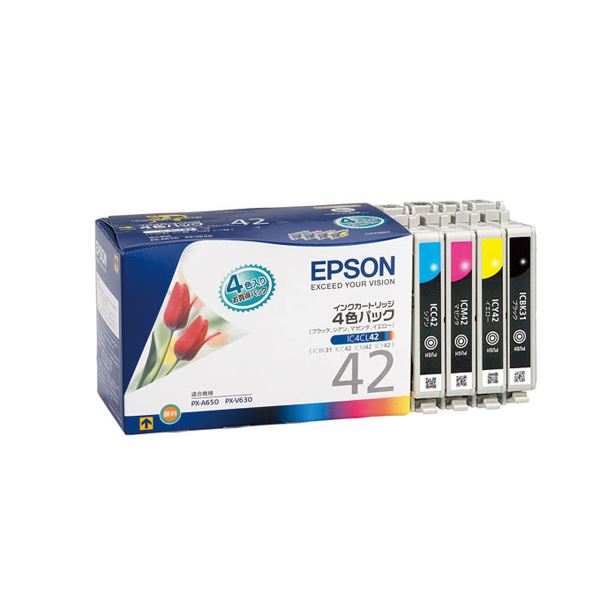 (ޤȤ) ץ EPSON 󥯥ȥå 4ѥå IC4CL42 1Ȣ4ġƿ1ġ ڡ10åȡ [21]