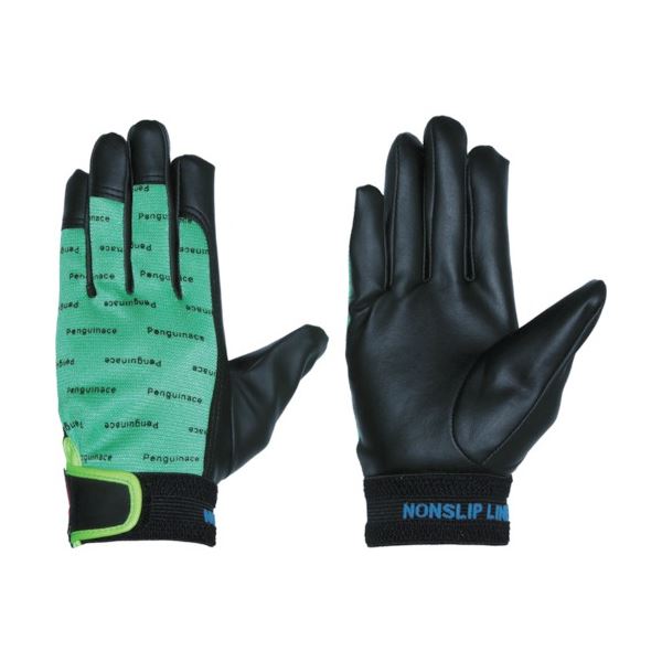 ペンギンエースジャパン ノンスリップエレカー 黒 L グリーン PA-2123 1双[21]