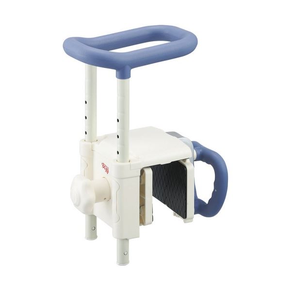 アロン化成 高さ調節付き 浴槽手すり UST-130R ブルー 536-617 1台[21]